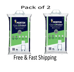 Morton Clean Protect Plus Rust Defense Water Softener Salt Pellets, 40 LB,2 PACK