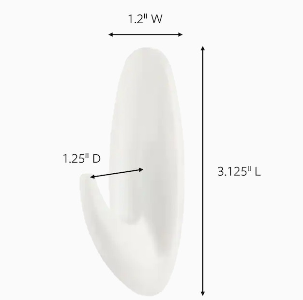 3 Pks 3M Command 8 Medium Designer Hooks & 12 Adhesive Strips Per Pack Max 3 lb gallery
