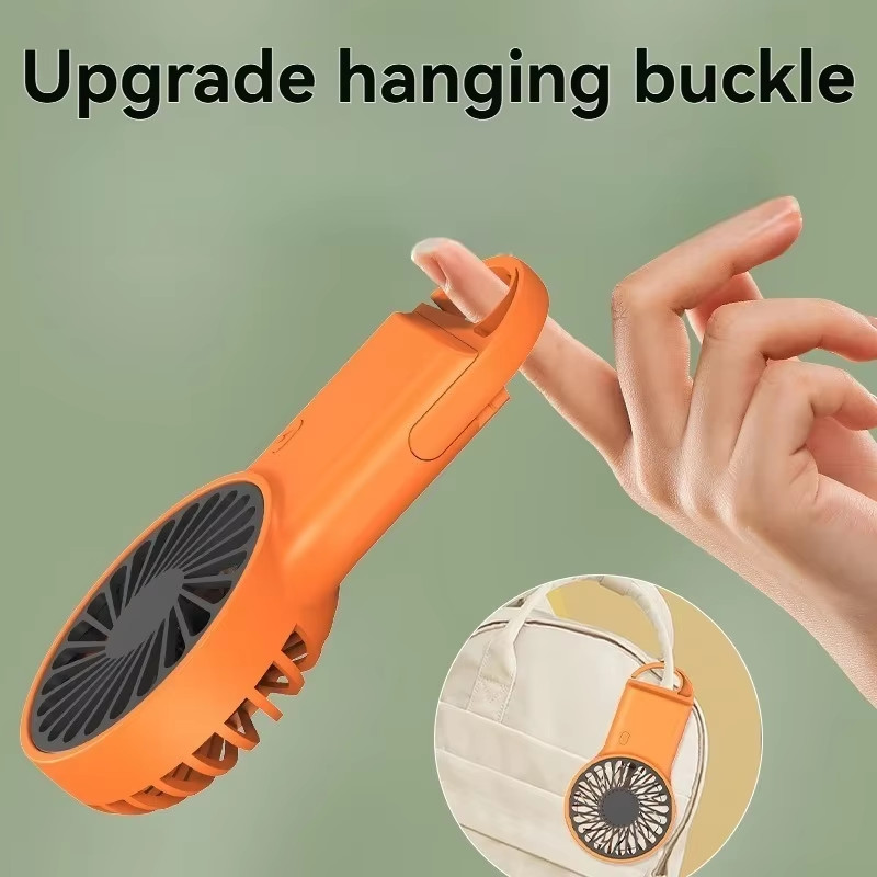 Foldable Mini USB Fan Rechargeable Handheld Desktop Portable Hook Outdoor gallery