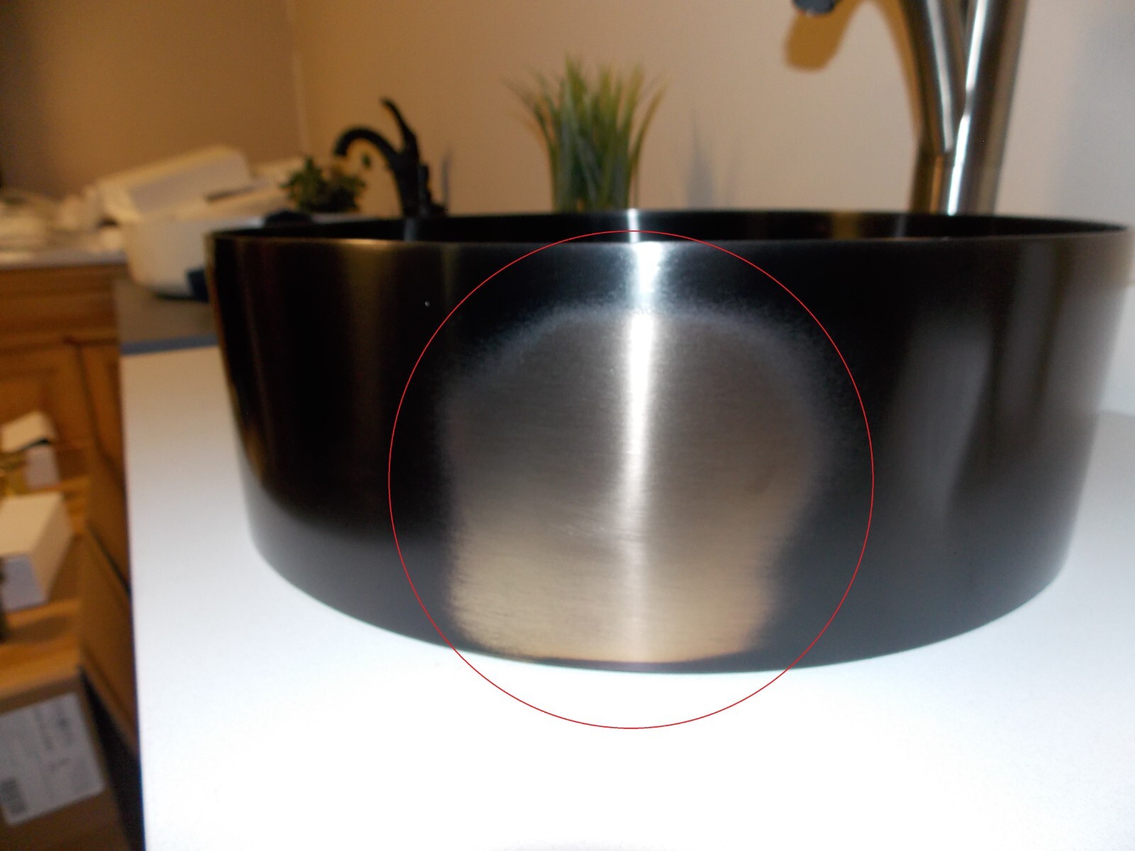 Eden Bath Round Stainless Steel Vessel Sink in Black (EB_SS001BK, D576) gallery