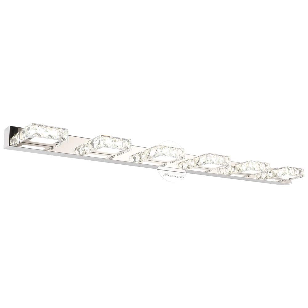 41 Inches Crystal Vanity Lights Over Mirror Long Bathroom Modern 6 Lights Led Wa gallery