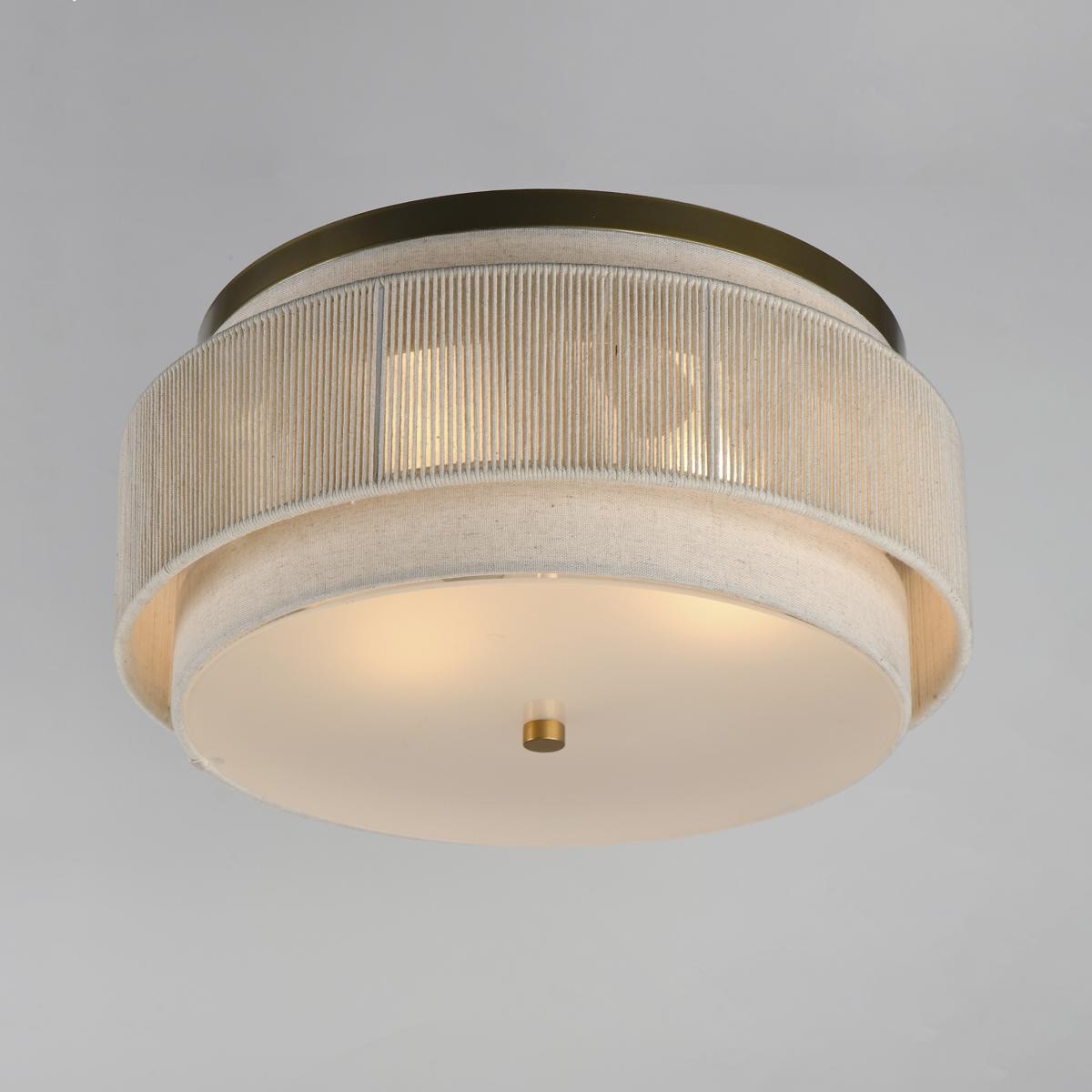 Maxim Lighting 12810OFNAB Seacliff Flush Mount Natural Aged Brass gallery