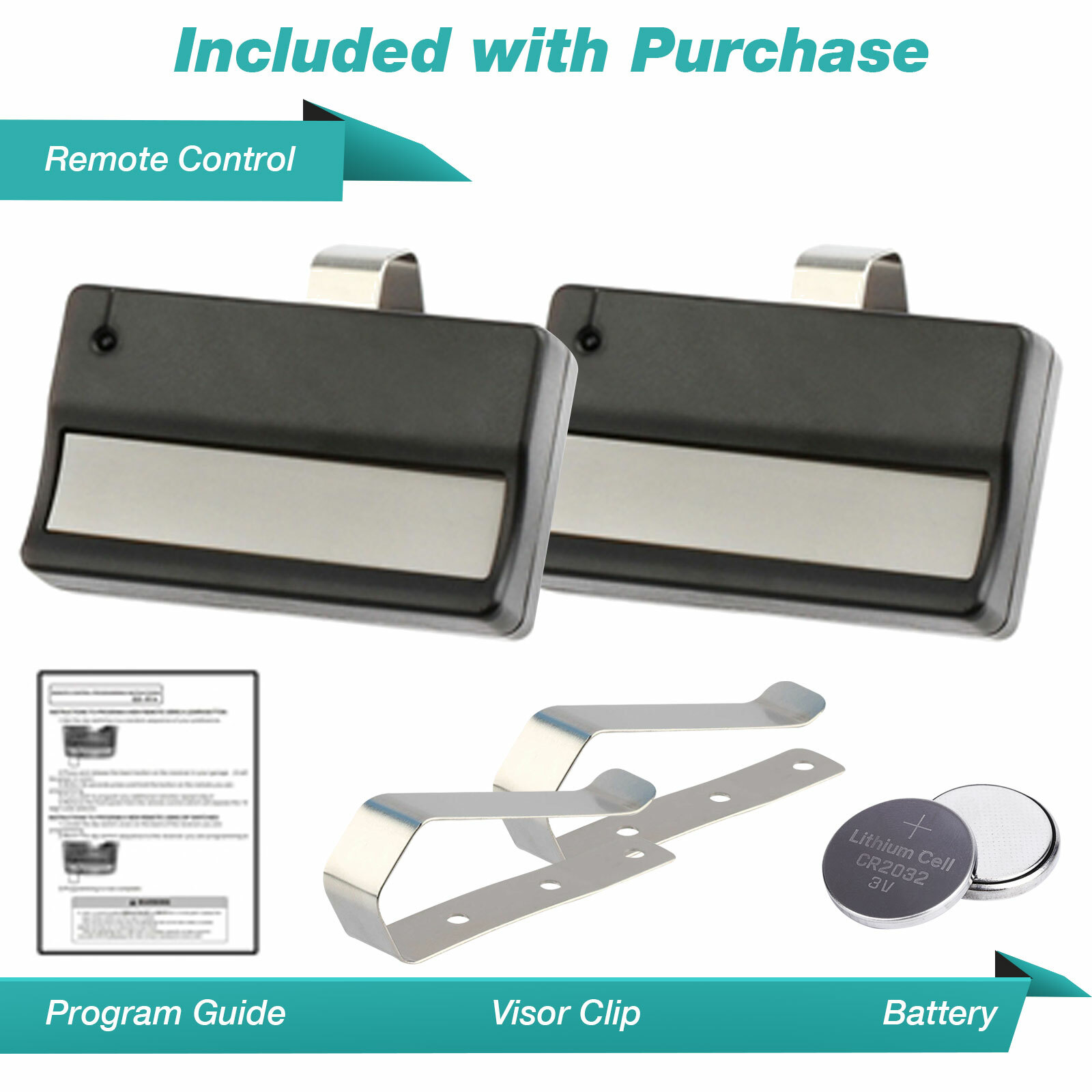 2 For Sears Craftsman 139.53708 Compatible 61LM Garage Door Opener Remote 390mhz gallery