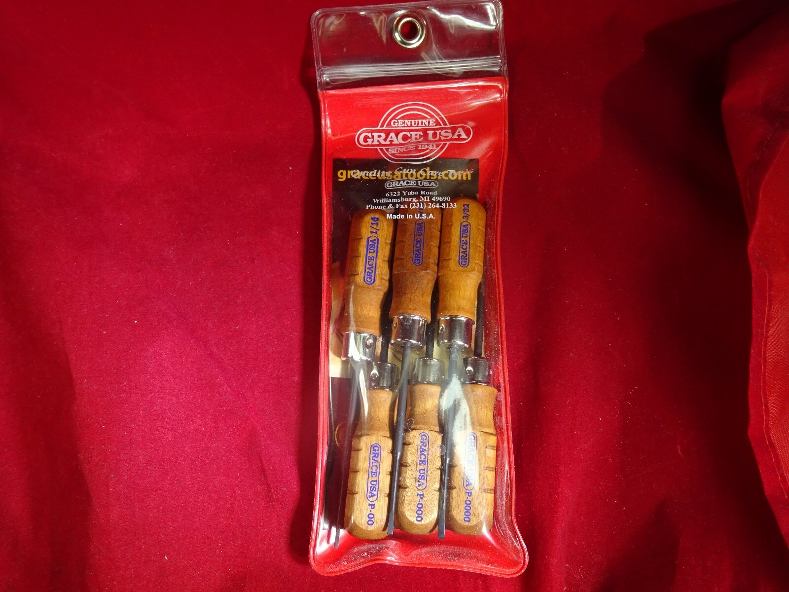 Grace USA MS-6 6pc Micro Screwdriver Set 3 Flat 3 Phillips MADE IN USA gallery