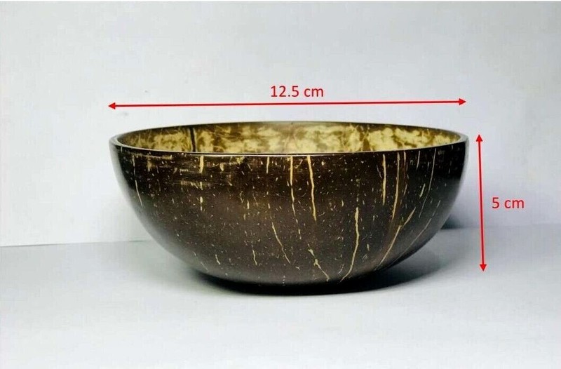 Eco Friendly Recycling Ceylon Handmade Natural Coconut Bowl (Only Sanded) gallery