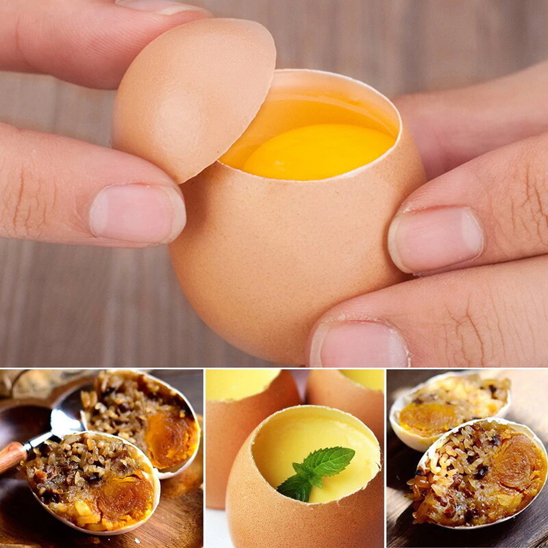 Stainless Steel Egg Topper Cutter Shell Opener Boiled Raw Egg Cracker Knocker gallery