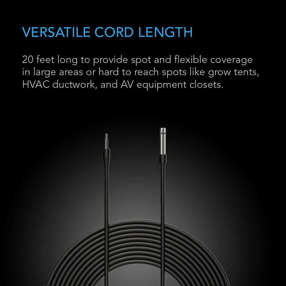 Temperature Humidity Sensor Probe for AC Infinity T-Series Controller, 20-Feet gallery