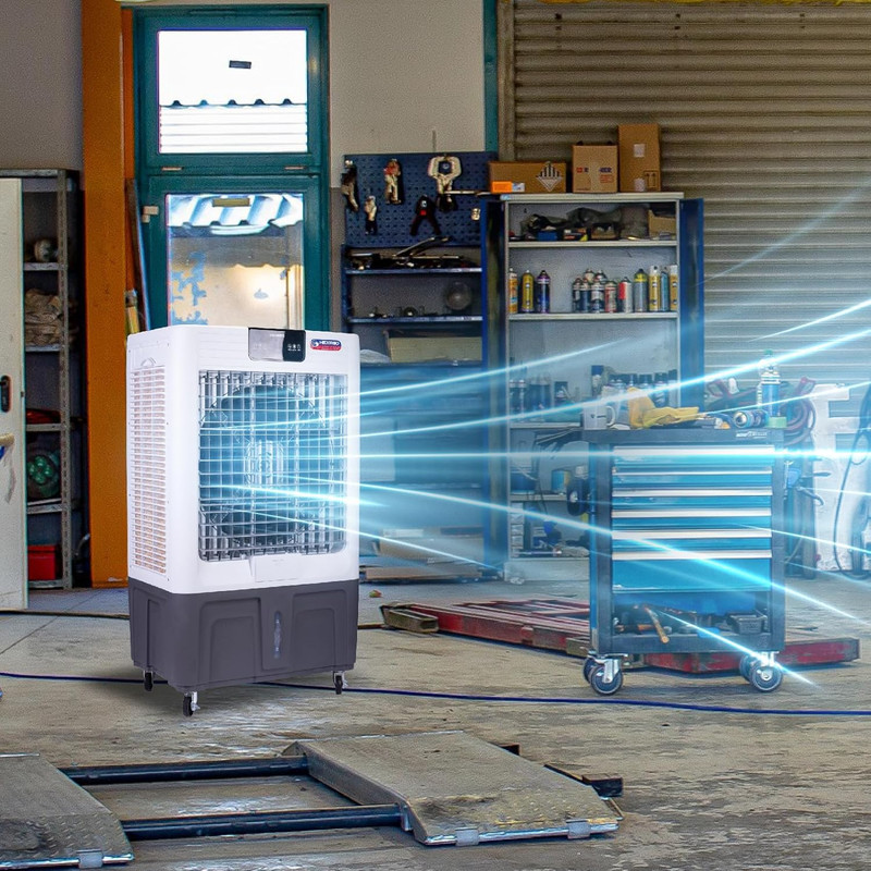 High-Performance 10000 CFM Evaporative Cooler with Remote & 29 Gal Tank gallery