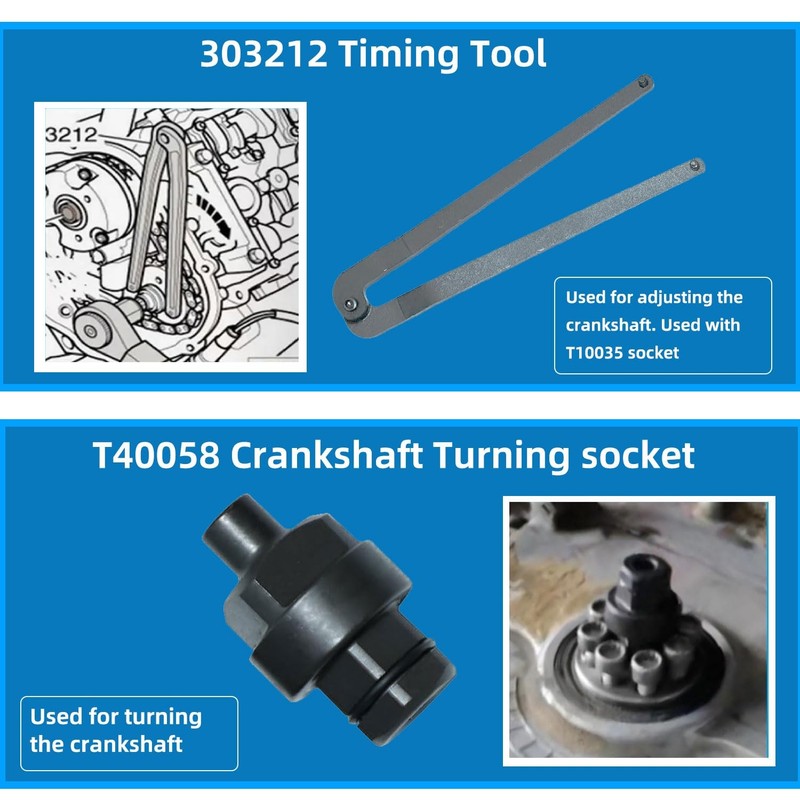 DPTOOL Timing Tool Kit Replacement for Audi VW 2.0 2.4 2.8 3.0T 3.2 16PC KIT gallery