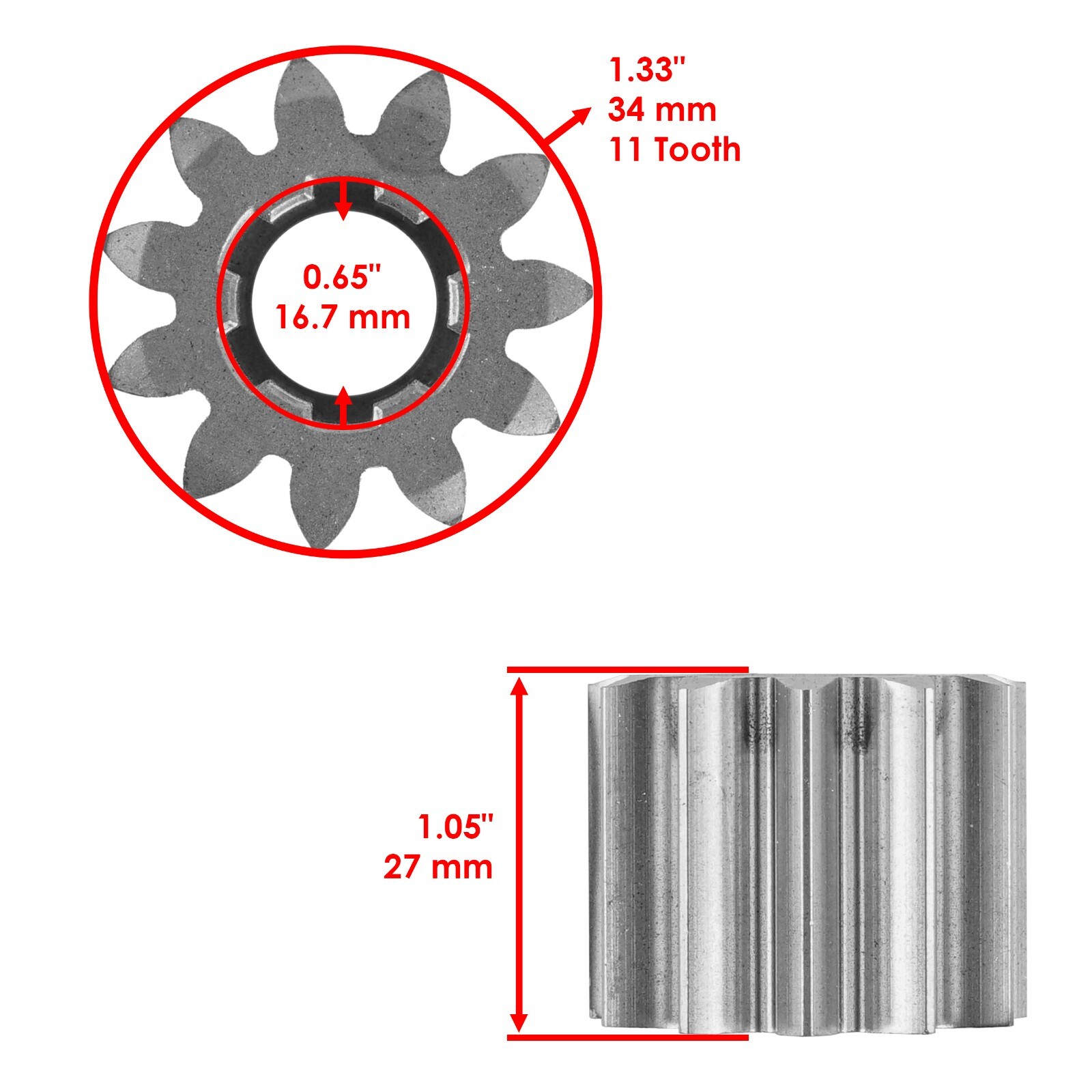 Steering Sector & Pinion Gear For John Deere D100 D105 D110 D120 D125 GX21924Ble gallery