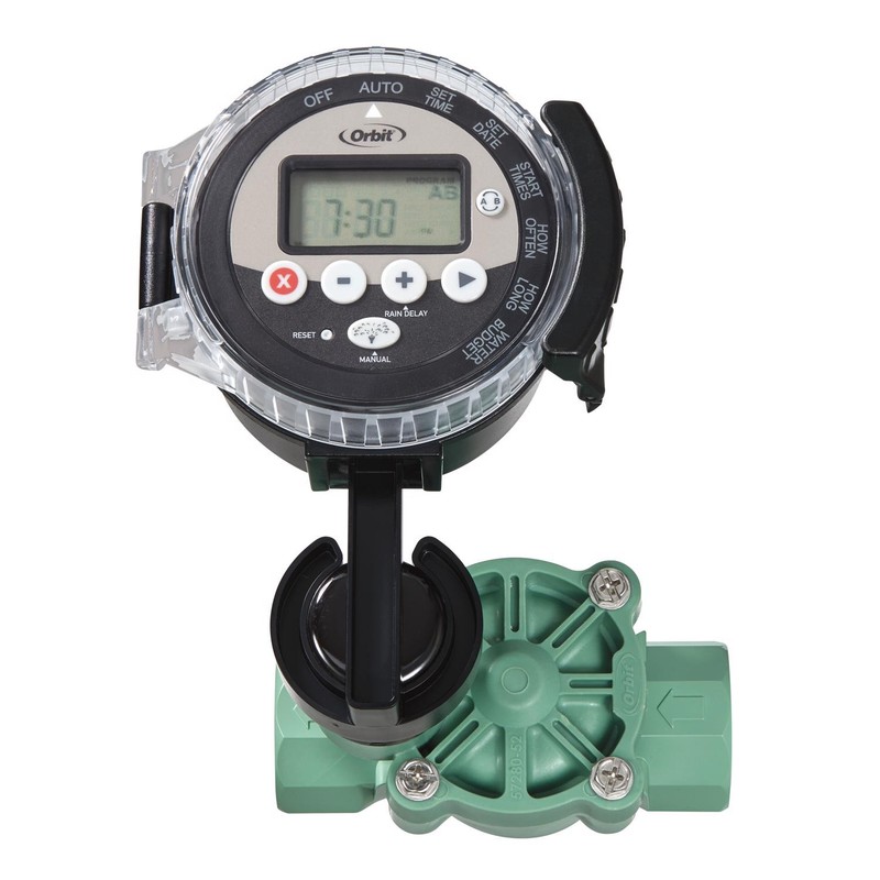 Orbit 57860 Battery Powered Programmable 4-Zone Sprinkler Timer with 1 in. Valve gallery