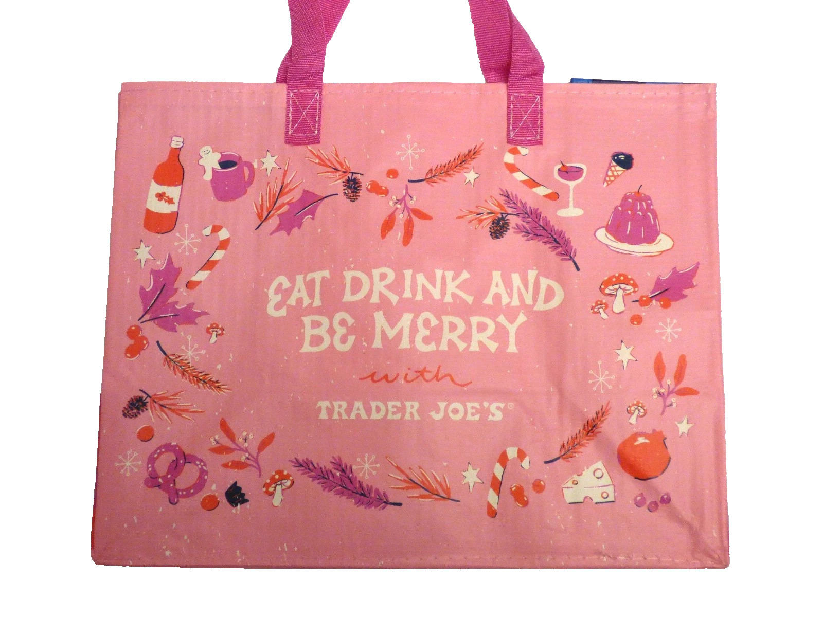 Trader Joe's Gift Bag Reusable - Pink-Limited Edition-New gallery