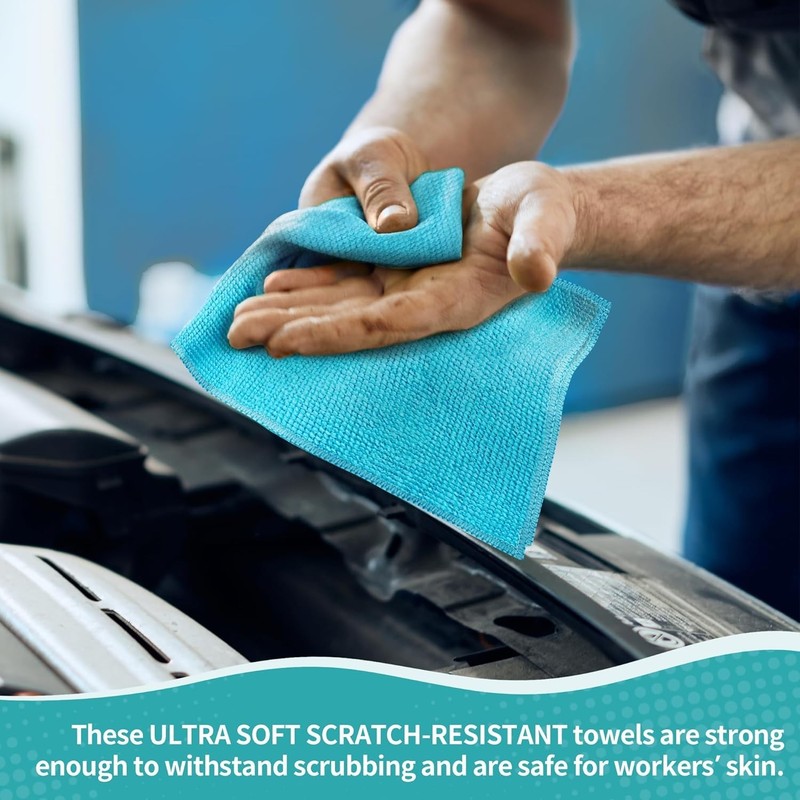 12 Pack Microfiber Cleaning Cloths - Multi-Purpose, Lint-Free, Durable & Eco-... gallery