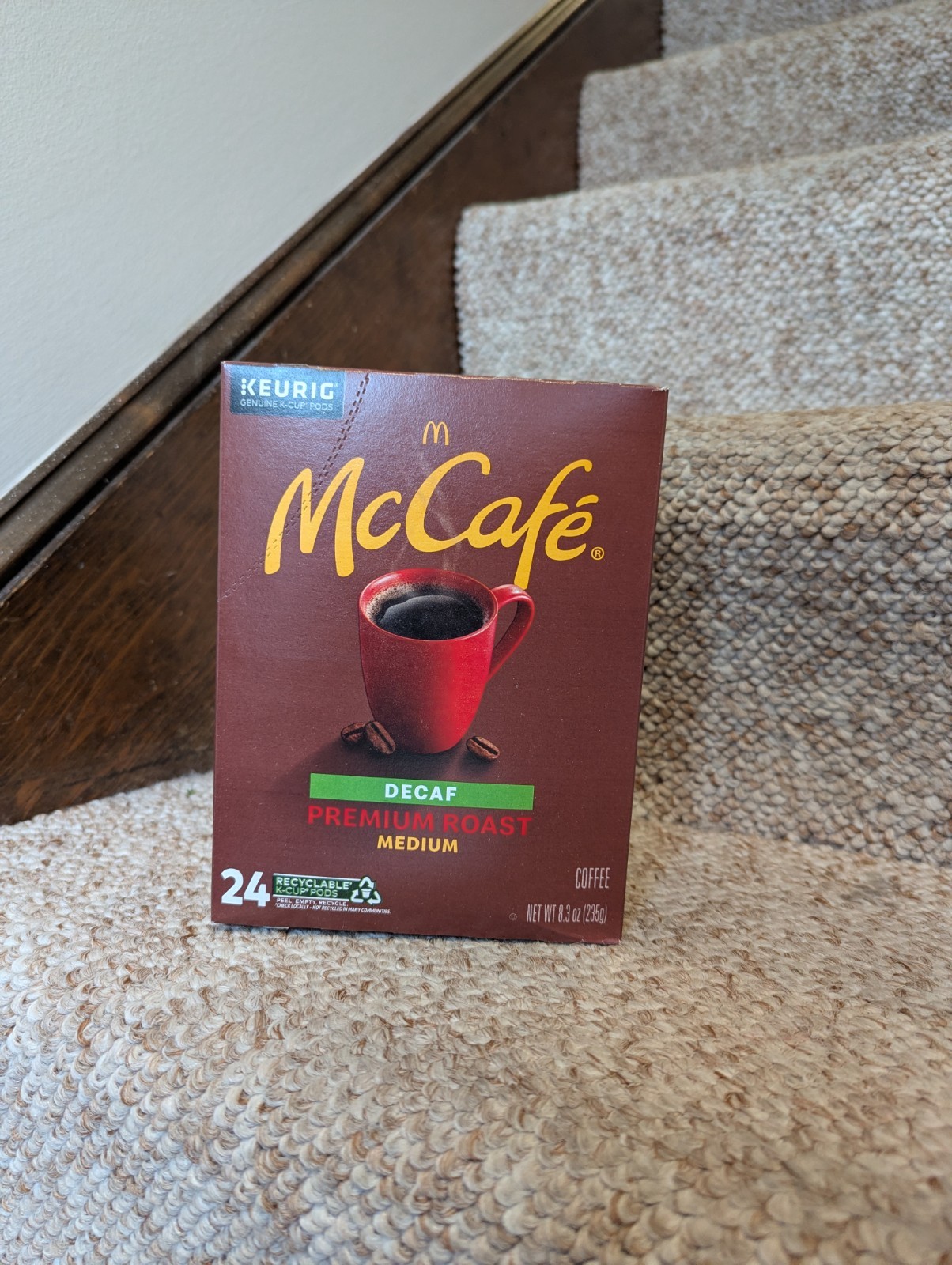 McCafe Premium Roast Decaf Coffee, Keurig K-Cup Pods, Decaffeinated, 24 Count gallery