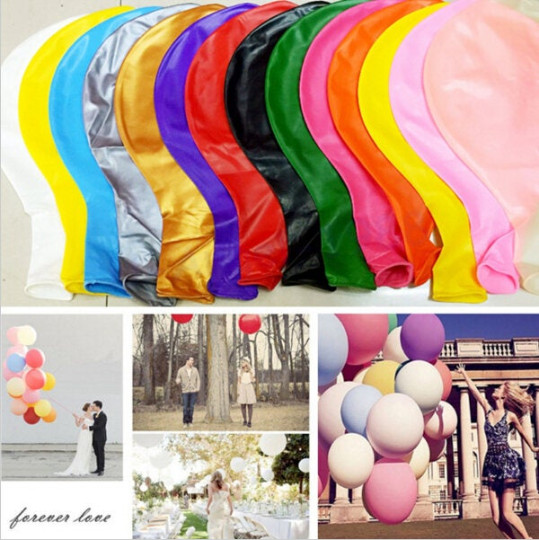 36Inch Big Balloon Standard Color Latex Balloons Party New Year Wedding Ball... gallery