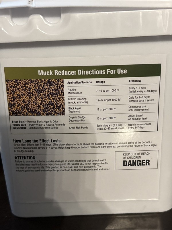 Muck Reducer - 5LB Natural Sludge Solution Tablets for Ponds & Lakes, Away 2 gallery