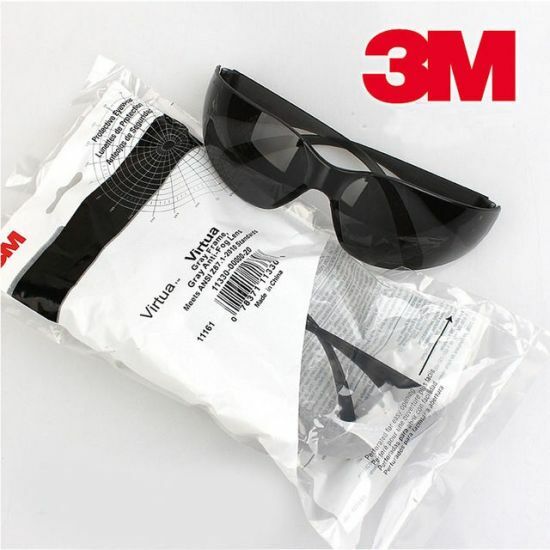 3M Protective Work Eyewear 11330 Gray AF Lens ANSI Z87 Safety Sun Glasses 3 PR gallery