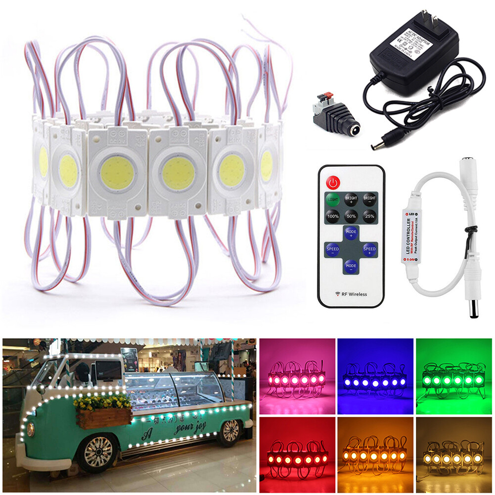20~200PCS COB Module LED Light IP65 Waterproof Super Bright Sign Lamp DC 12V gallery