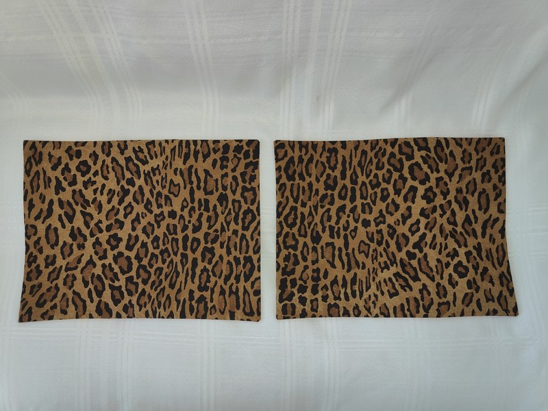2 RALPH LAUREN ARAGON LEOPARD TOSS PILLOW SHAMS (12x16 inch) New gallery