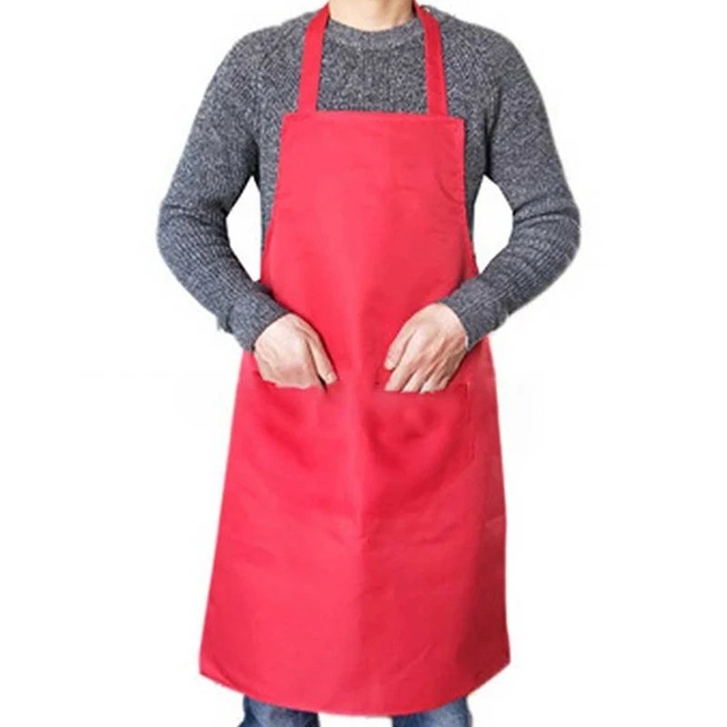 Kitchen Chef Bib Apron Cooking 2 Pockets Waterproof Butcher Catering Restaurant gallery