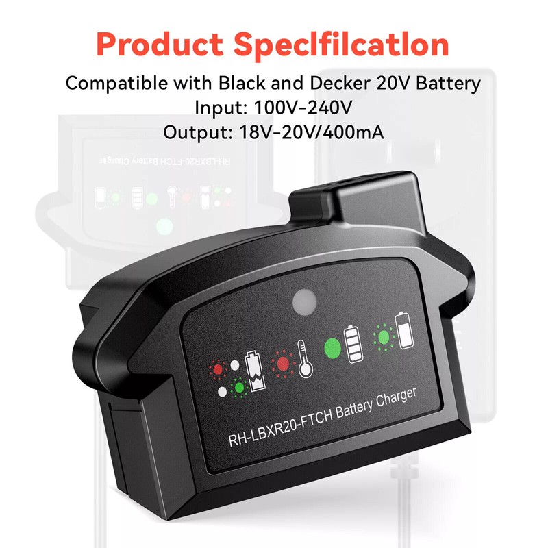 20V MAX Lithium LCS1620 Battery Charger For Black Decker LBXR20 LB20 Tools Drill gallery