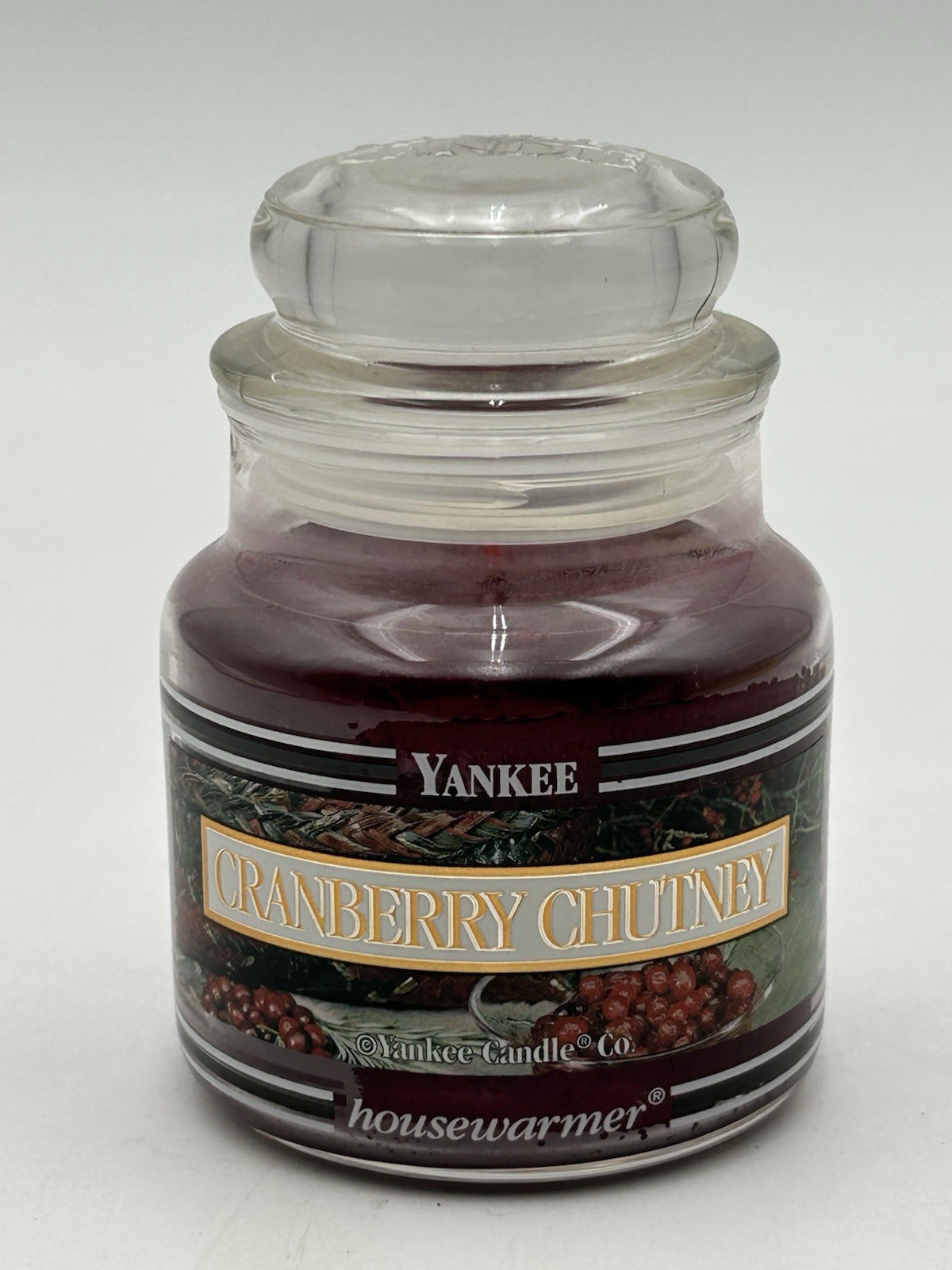 Yankee Candle Small Jar Cranberry Chutney Housewarmer Series 3.7 Oz New Unlit gallery
