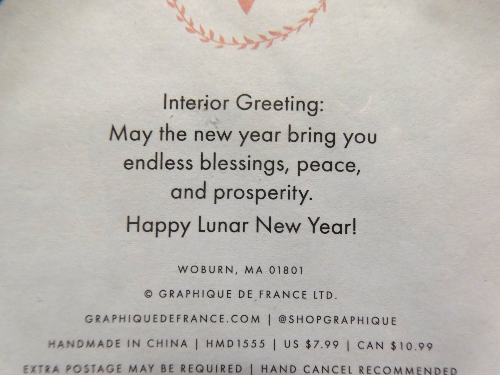 2 Graphique Greeting Cards Chinese New Year Happiness Tuesday, February 17, 2026 gallery
