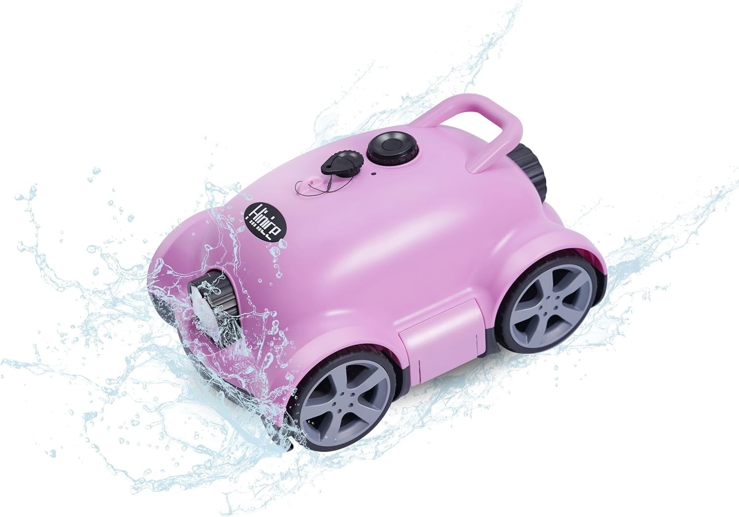 Cordless Robotic Pool Cleaner Automatic Pool Vacuum for In-Ground/Above PINK gallery