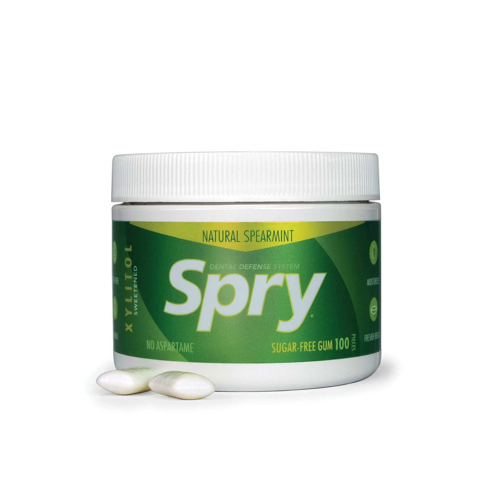 Spry Fresh Natural Peppermint Xylitol Gum 100 count Standard Packaging gallery