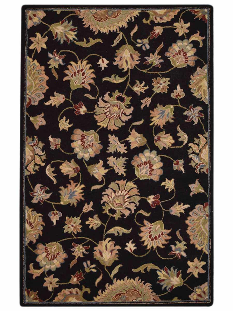 Eco-Friendly Hand Tufted Wool Area Rug Oriental Black BBH Homes BBK00653 gallery