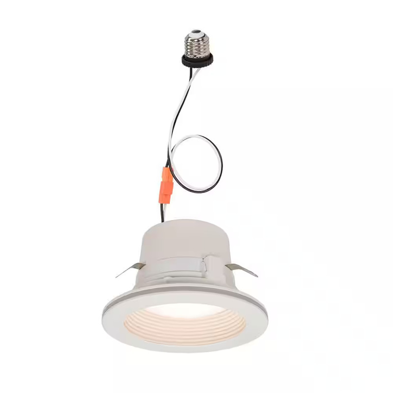 4 In. Adjustable CCT Retrofit Integrated LED Recessed Downlight Trim with Night gallery