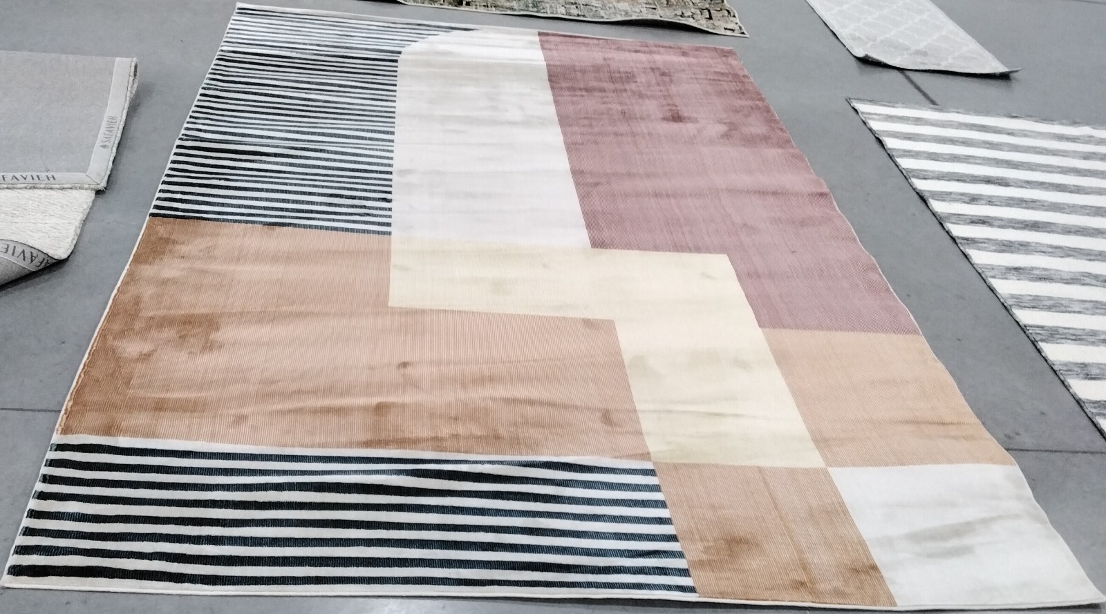 RUST / YELLOW 6'-7" x 9'-10" Back Stain Rug, Reduced Price 1172749092 ORW368P-6 gallery
