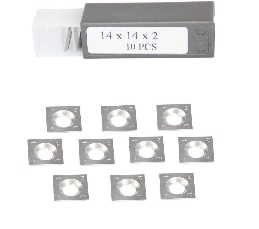 14mm Carbide Insert For Spiral/Helical Planer,Jointers Planer -10 Pack gallery