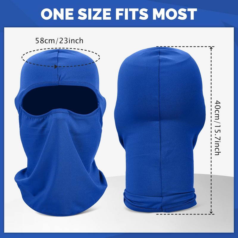 6 Pack Balaclava Ski Face Mask: Cooling Neck Gaiter Full One Size, Multi-dark gallery