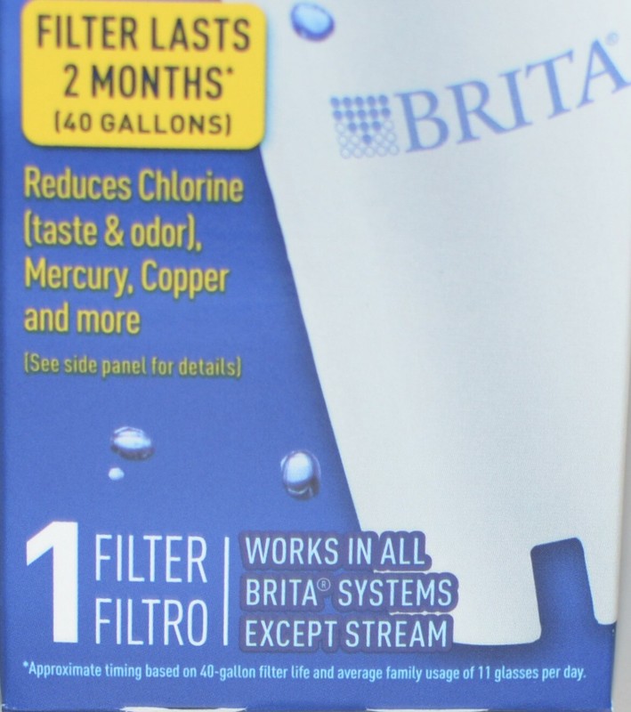 1 NEW BRITA STANDARD REPLACEMENT FILTER 2 MONTHS (40 GALLONS) WATER gallery