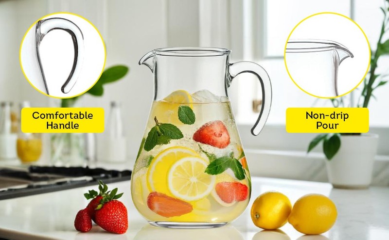 100 oz Shatterproof Plastic Pitcher, the Lar acity Makes gallery