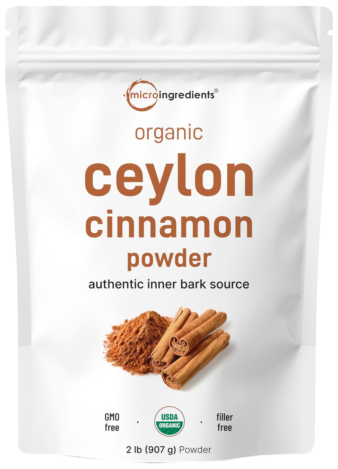 Micro Ingredients Organic Ceylon Cinnamon Powder, 2 lb 32 Ounce (Pack of 1) gallery