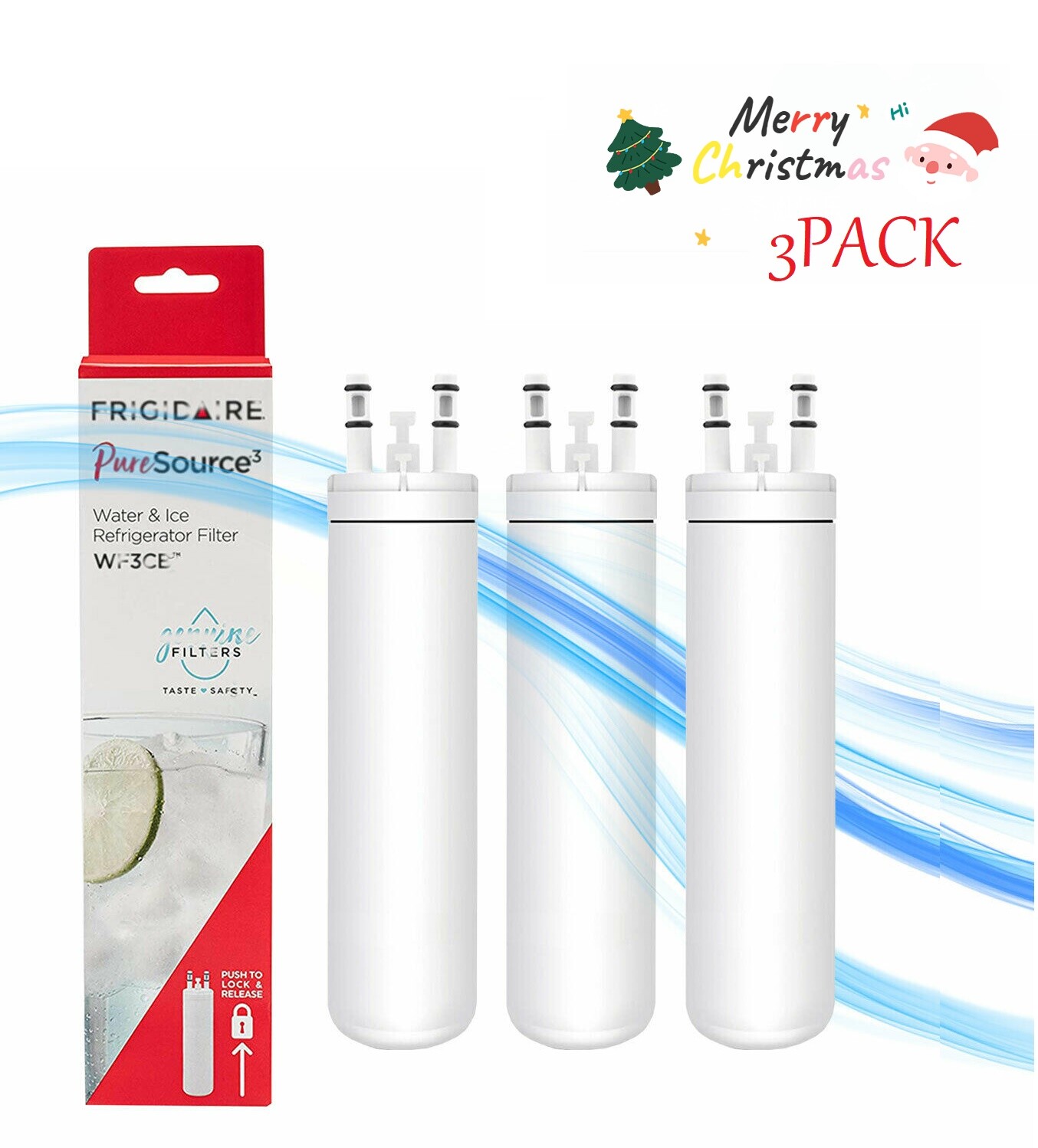 3 PACK Frigidaire WF3CB Refrigerator PureSource 3 Water & Ice Filter (US Stock) gallery