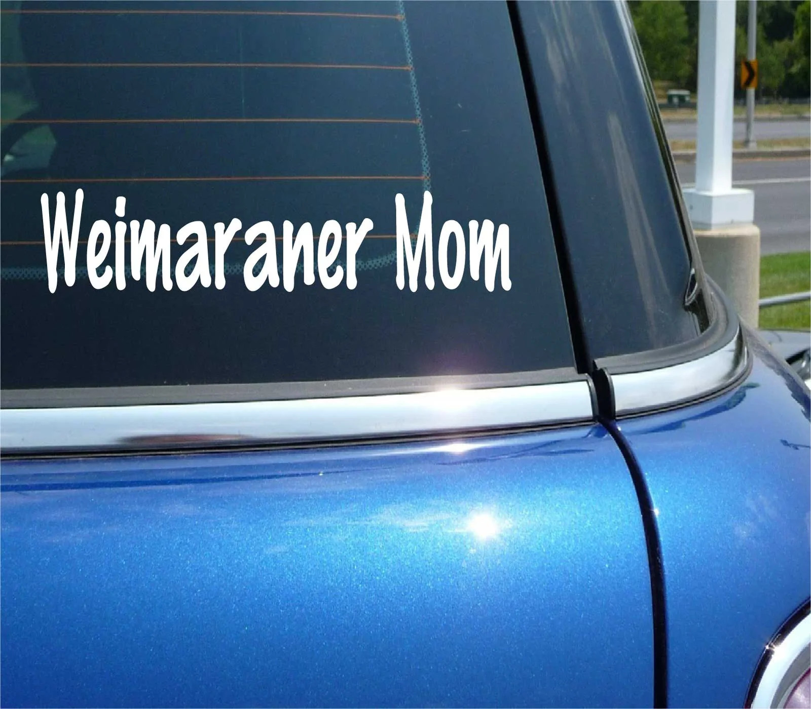 WEIMARANER MOM DOG PET FUNNY DECAL STICKER ART CAR WALL gallery