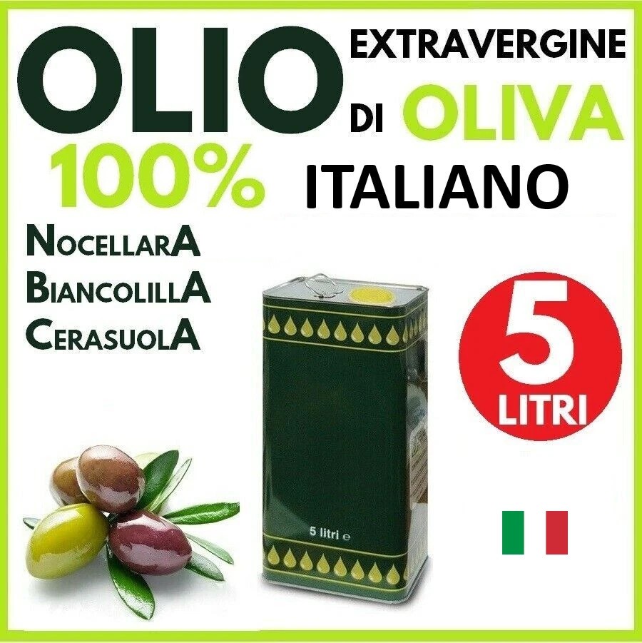 Italian Extra Virgin Olive Oil 5 Liters Unfiltered EVO Novello 2025 gallery