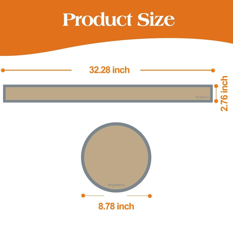 Silicone Baking Mat for Springform Long: 32.28 x 2.76 in, Round-8.78 Gray gallery