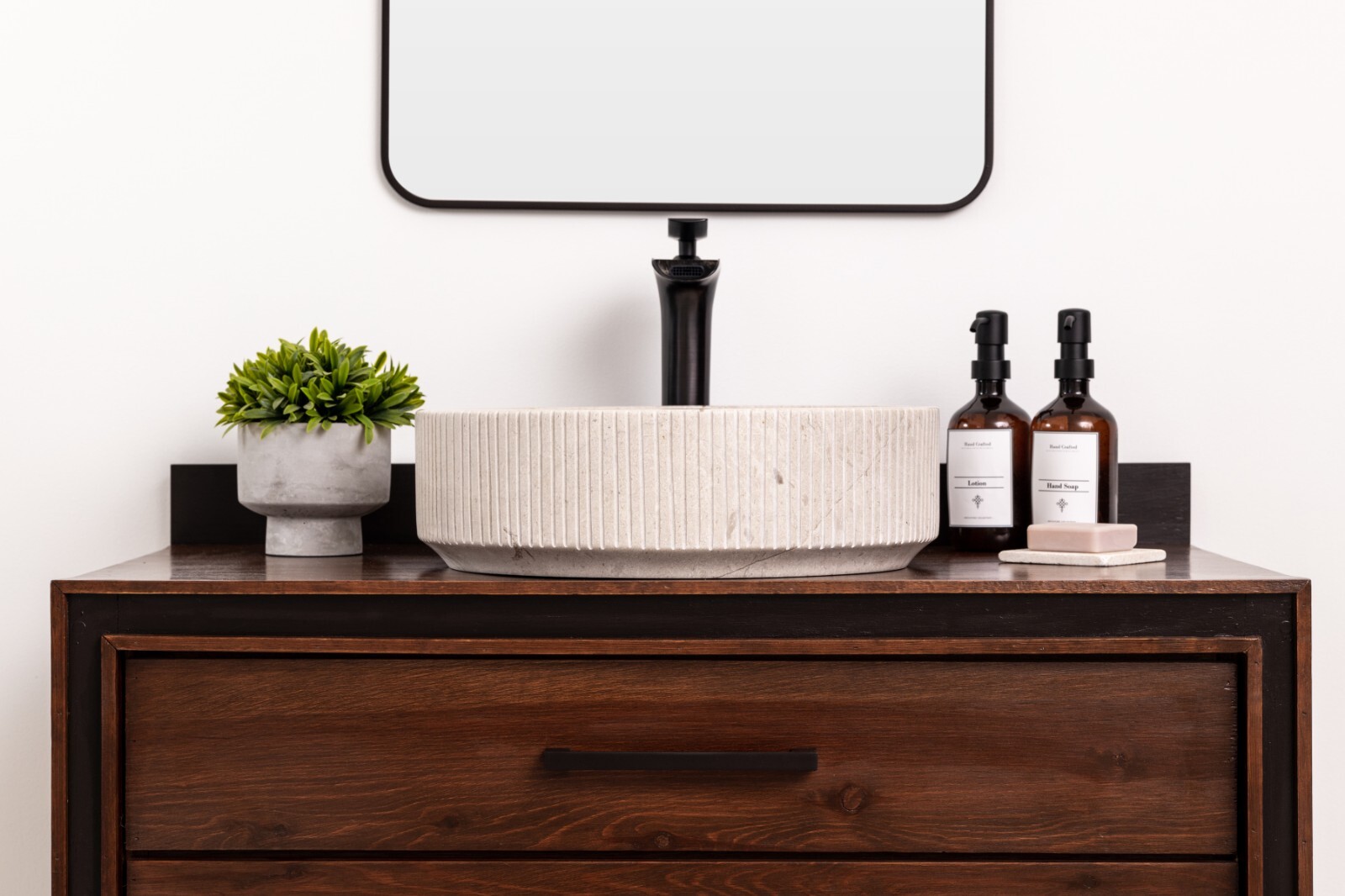 Natural Stone Vessel Bathroom Sink - Burj Ojinaga Marble gallery