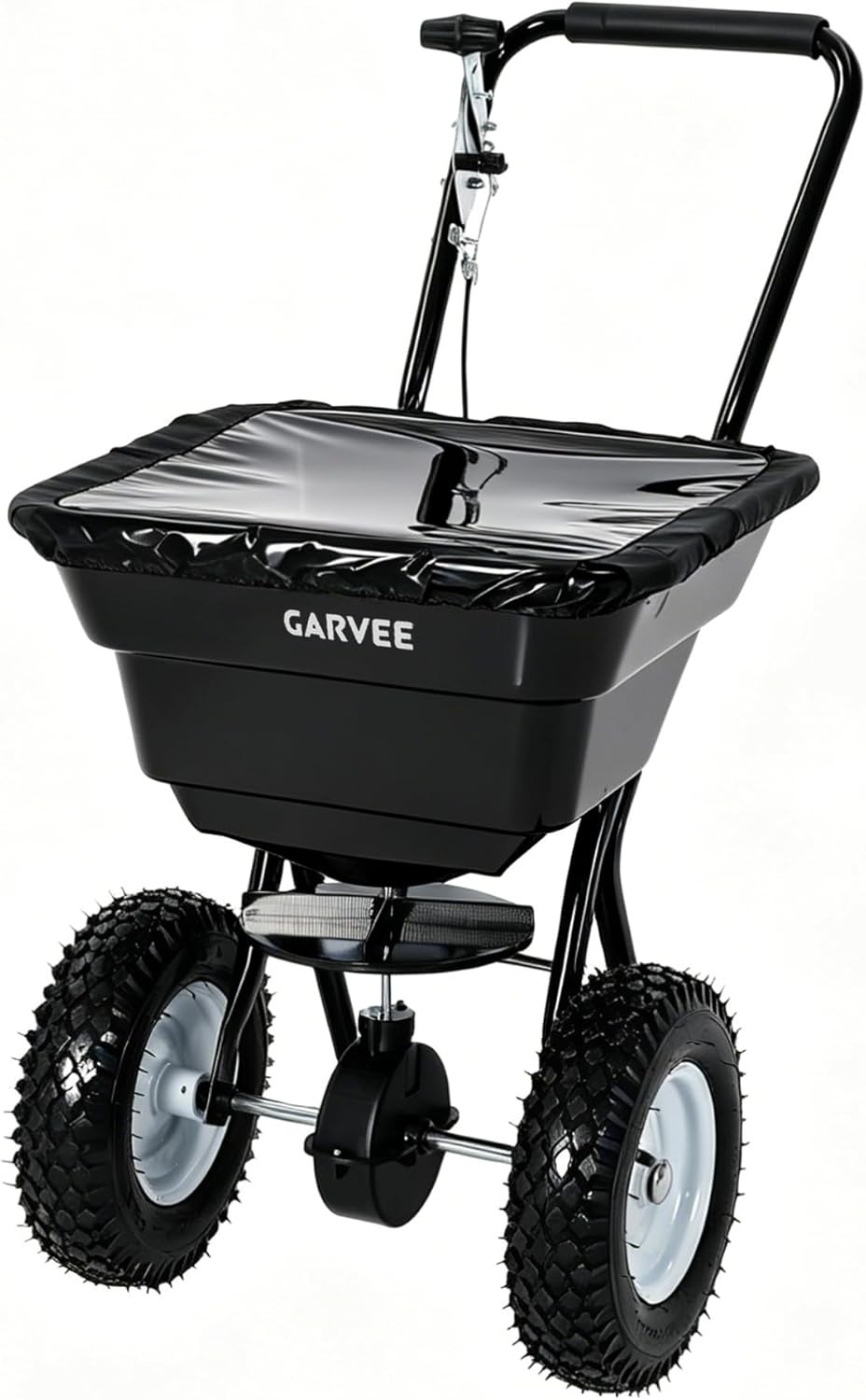Walk Behind Push Spreader 100LBS, 12FT Width, 13in All Terrain Wheels Adjustable gallery