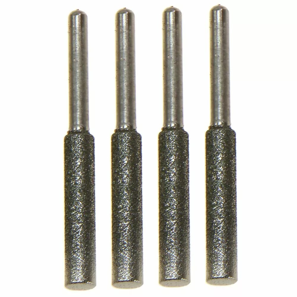 4 pc 5/32" DIAMOND BURR CHAINSAW SHARPENER Stone File fits Dremel 1453 gallery
