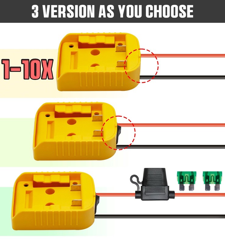 DIY Power Wheels Connector Adapter Compatible With Dewalt 18V 20V Battery Dock gallery