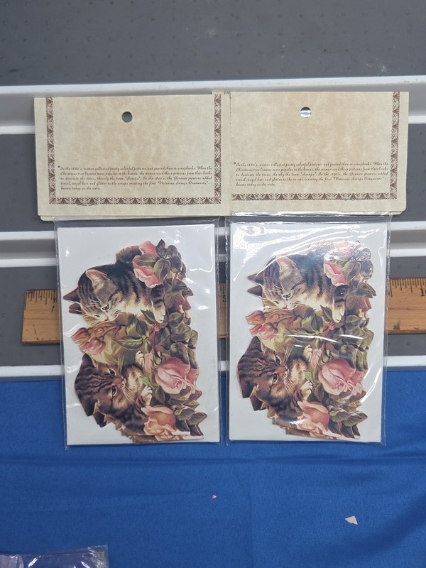 Kittens Playing Flowers Invitations Die Cut 2 Packs Old Print Factory 12 Cards gallery