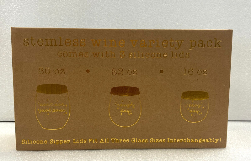"Don't Ask Just Pour" Stemless Wine glass Variety pack- Set of 3 - mom - gift gallery