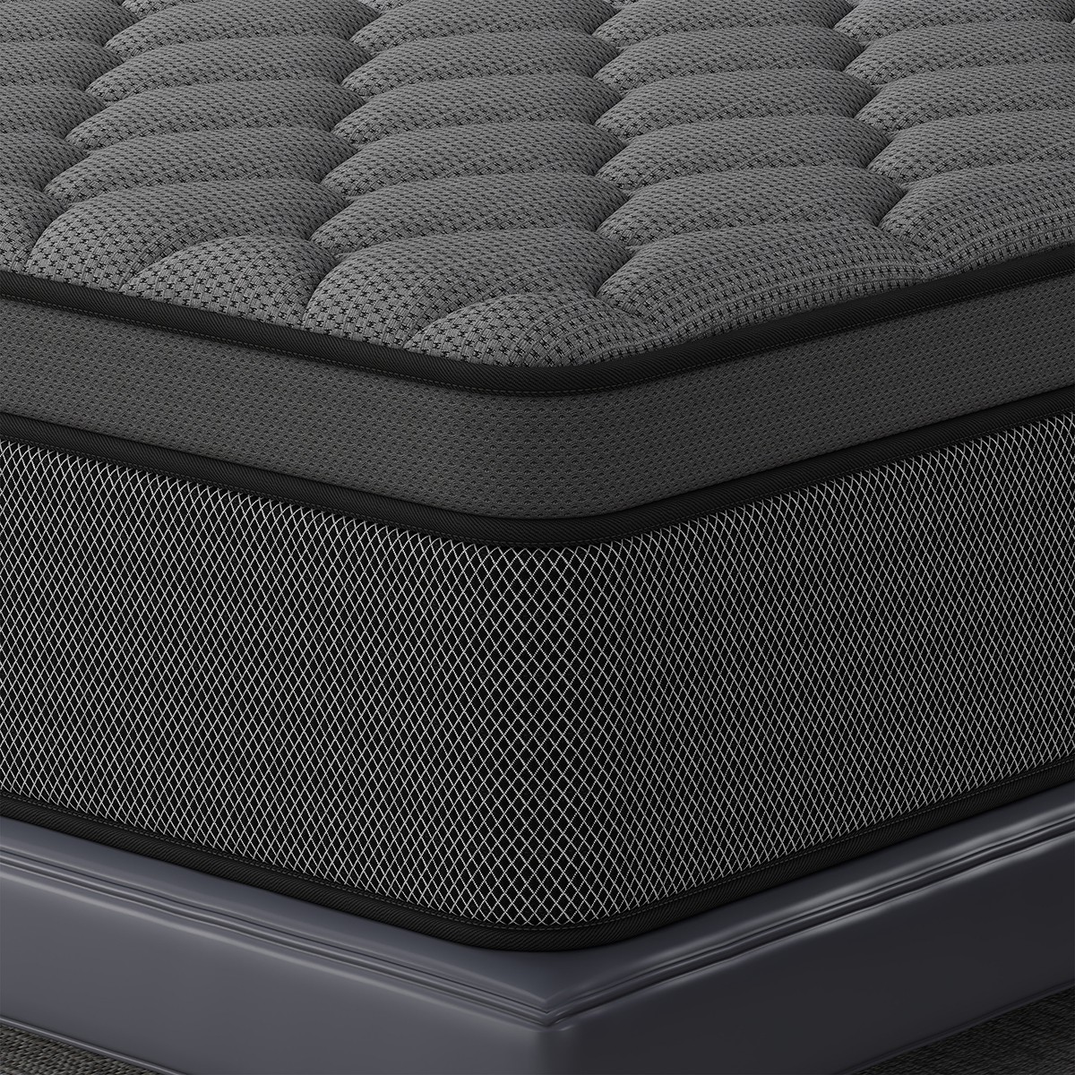 8" 12" 14" Mattress Gel Memory Foam Pocket Spring Twin Full Queen King In A Box gallery