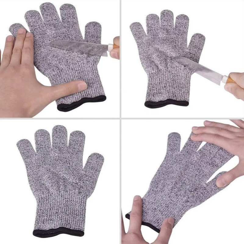 Protective Cut Resistant Gloves Level 5 Certified Safety Meat Cut Wood Carving gallery