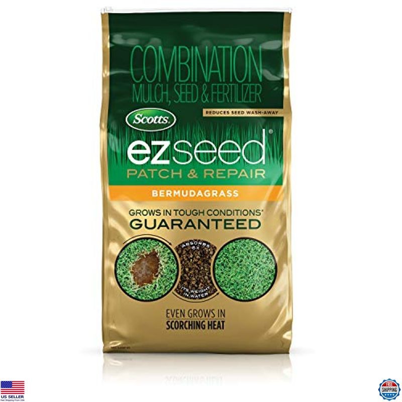 Bermudagrass Seed & Fertilizer Mix for Bare Spots, 10 lb - Heat Resistant gallery